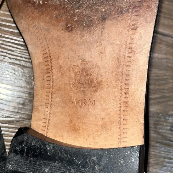 Giorgio Brutini Black Dress Shoes Men's Size 11.5 M - Picture 11 of 12